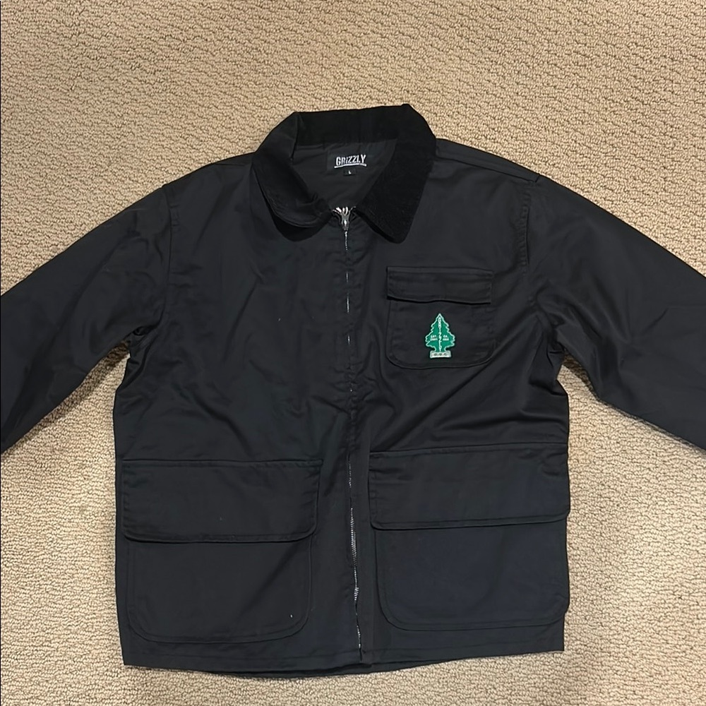 Brixtol Black Jacket with Green Logo